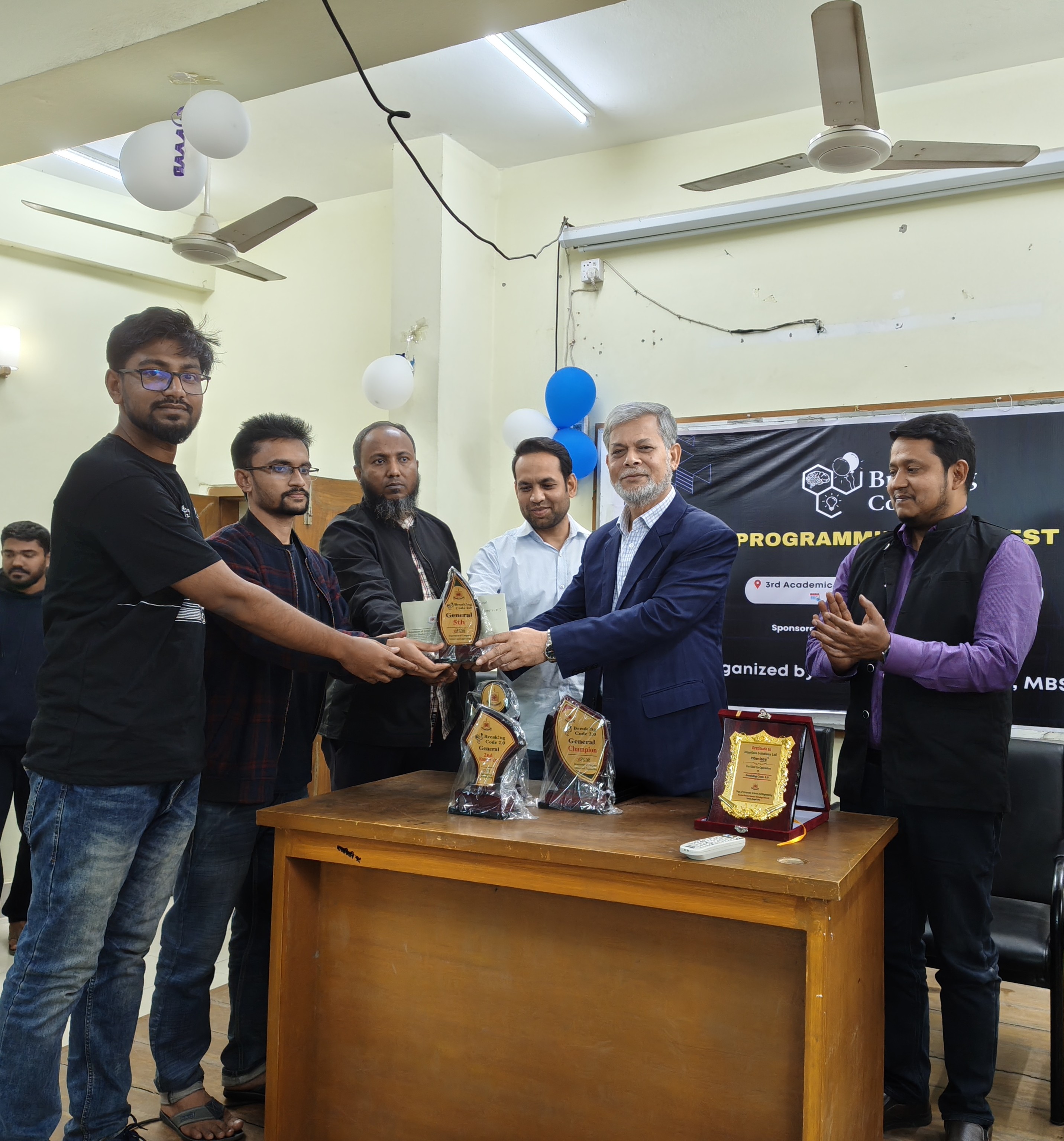 Award for 5th Position at Breaking Code 2.0 : Programming Contest by CSE, MBSTU